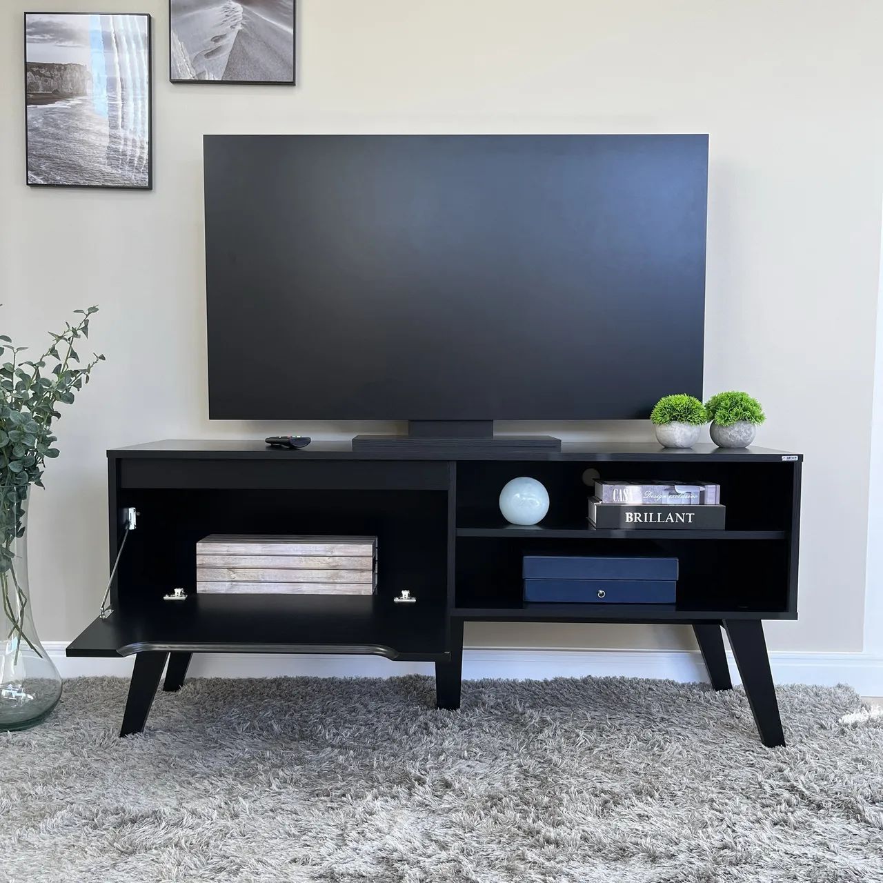 Rack preto Tv até 60 polegadas NOVO promoção  - Foto 2