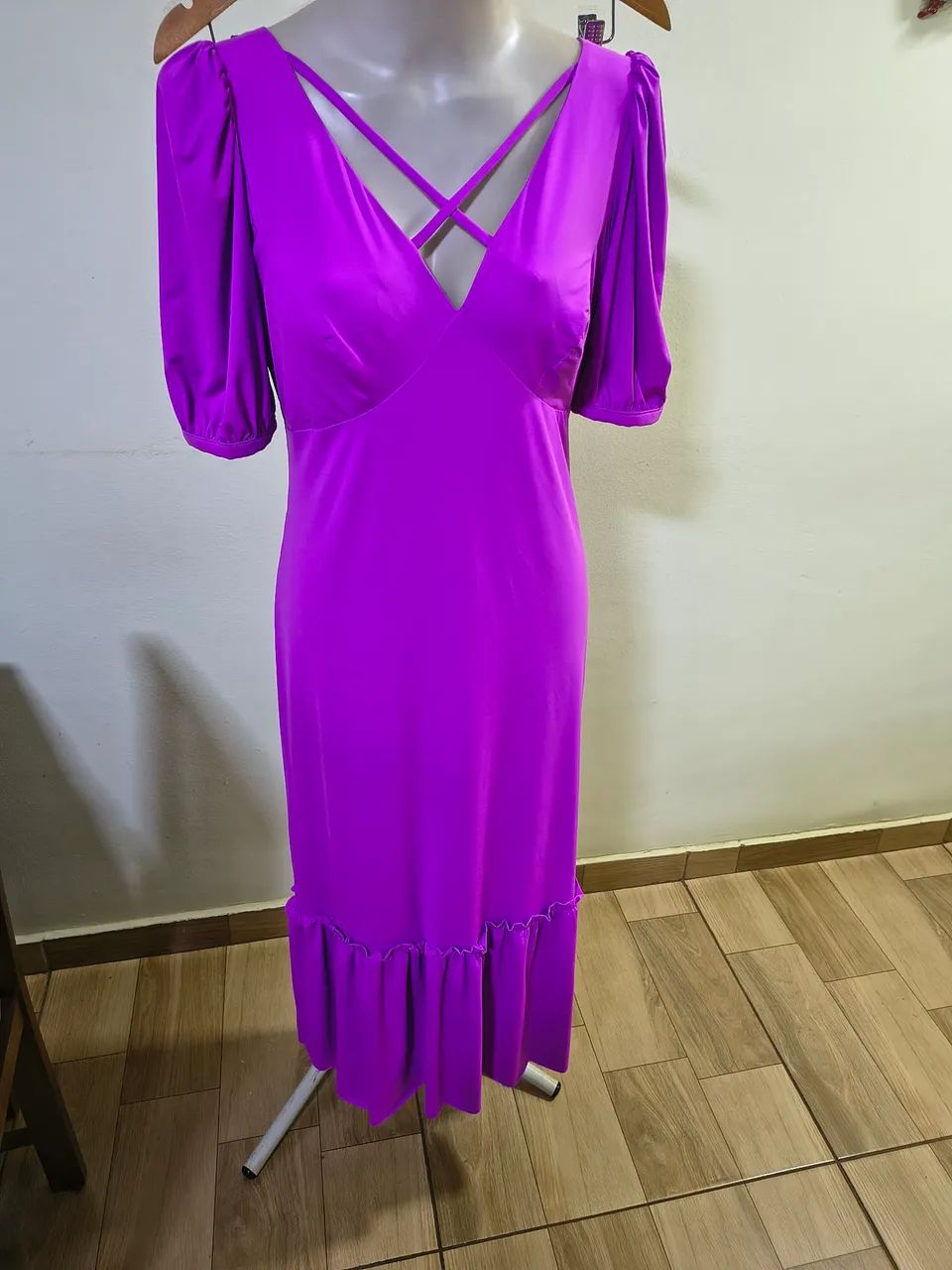 Vestido Bella Pelle Original Cor Lavanda  - Foto 3