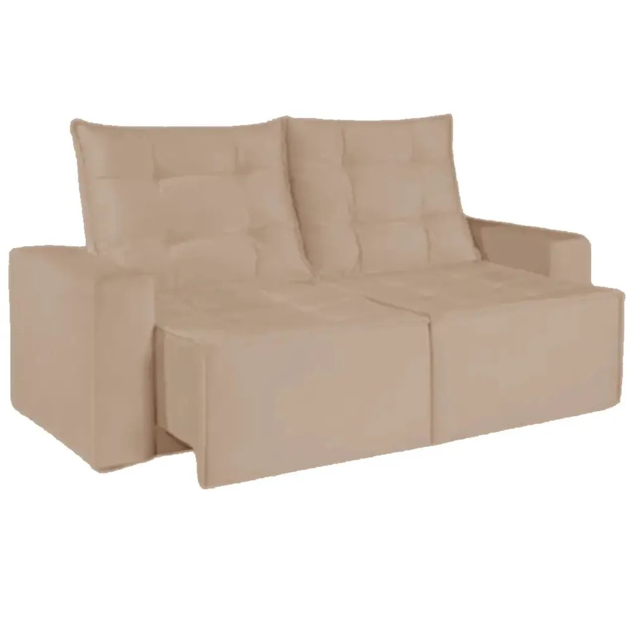 Sofá Macaé 3 Lugares Retrátil e Reclinável Tecido Suede 190cm / pronta entrega 
