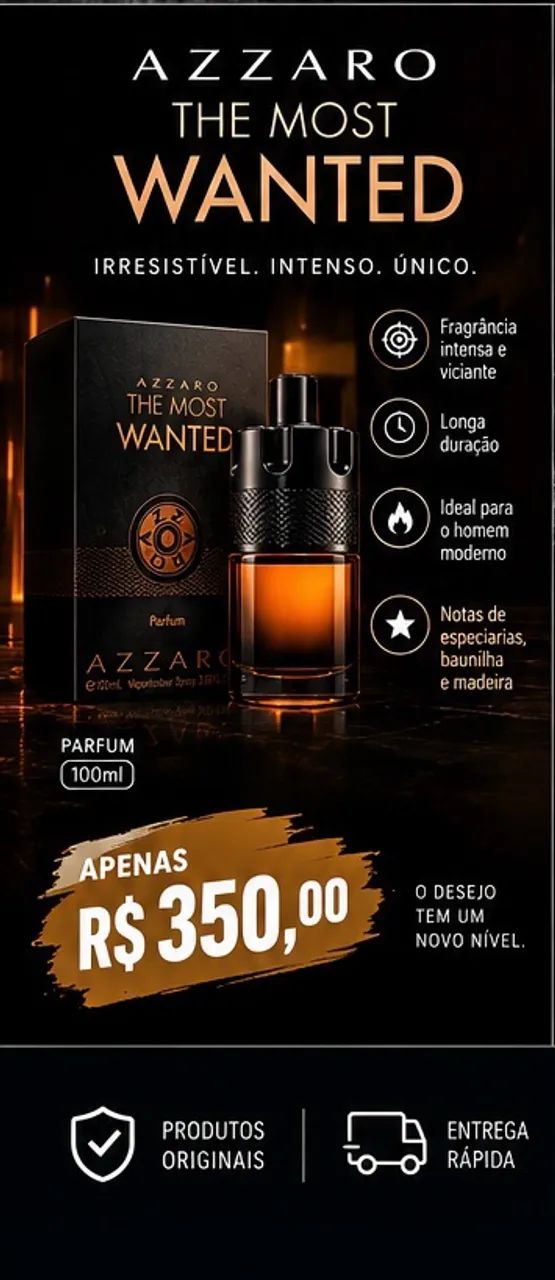 Perfume AZARRO ÁRABE importado