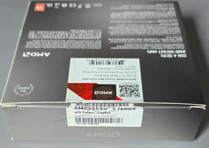 Processador Ryzen 5 7600X AM5 -Trocas - Foto 3