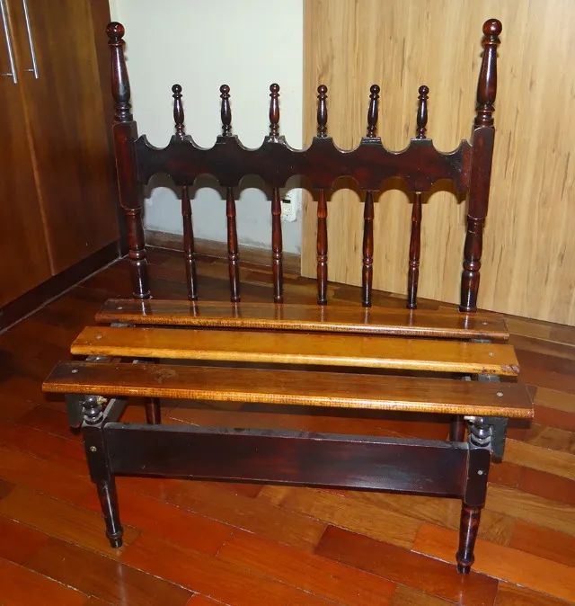 Banco de madeira imbuia - artesanal