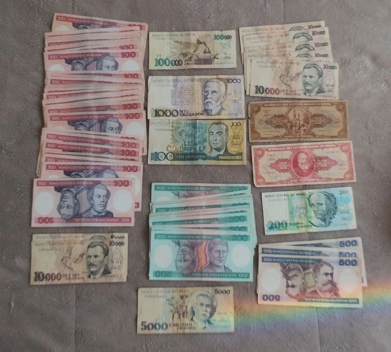 Lote de notas antigas diversas