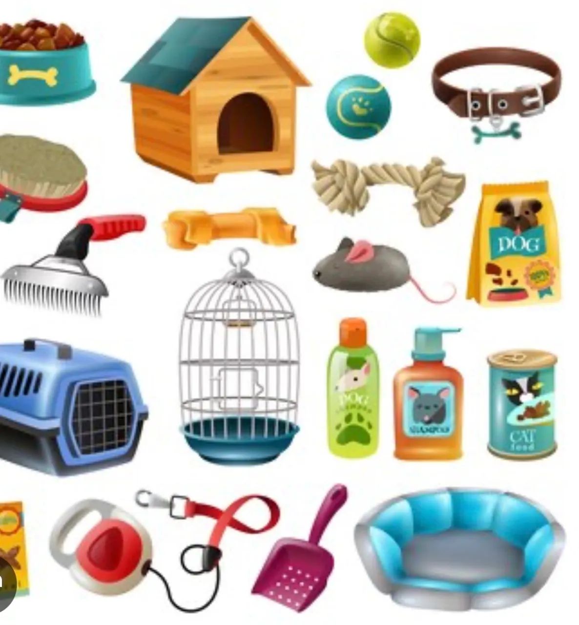 Artigos e Acessórios para Pet Shop 