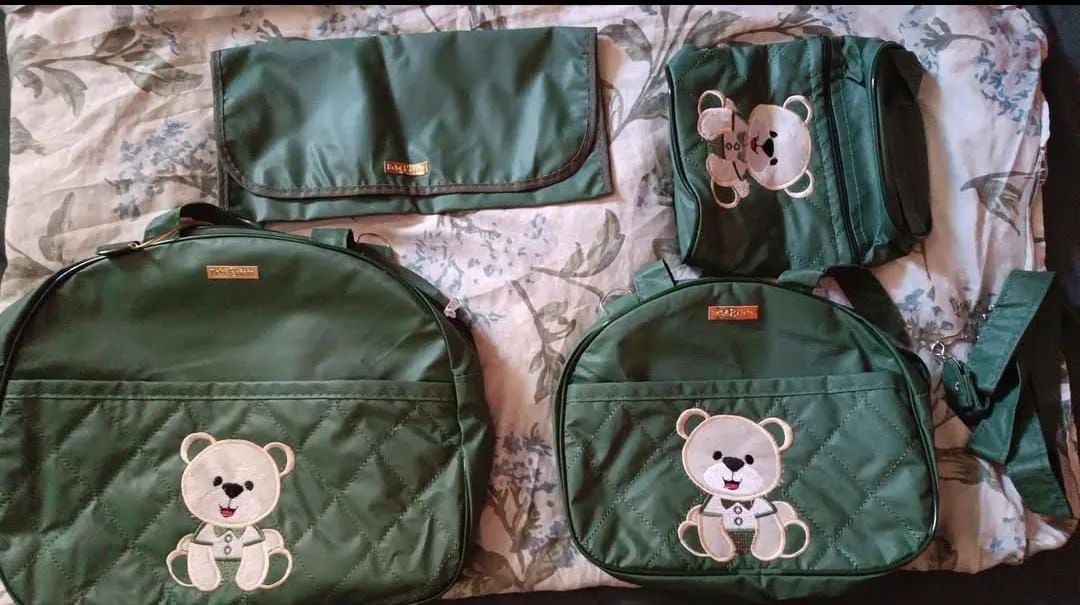 Bolsa maternidade verde