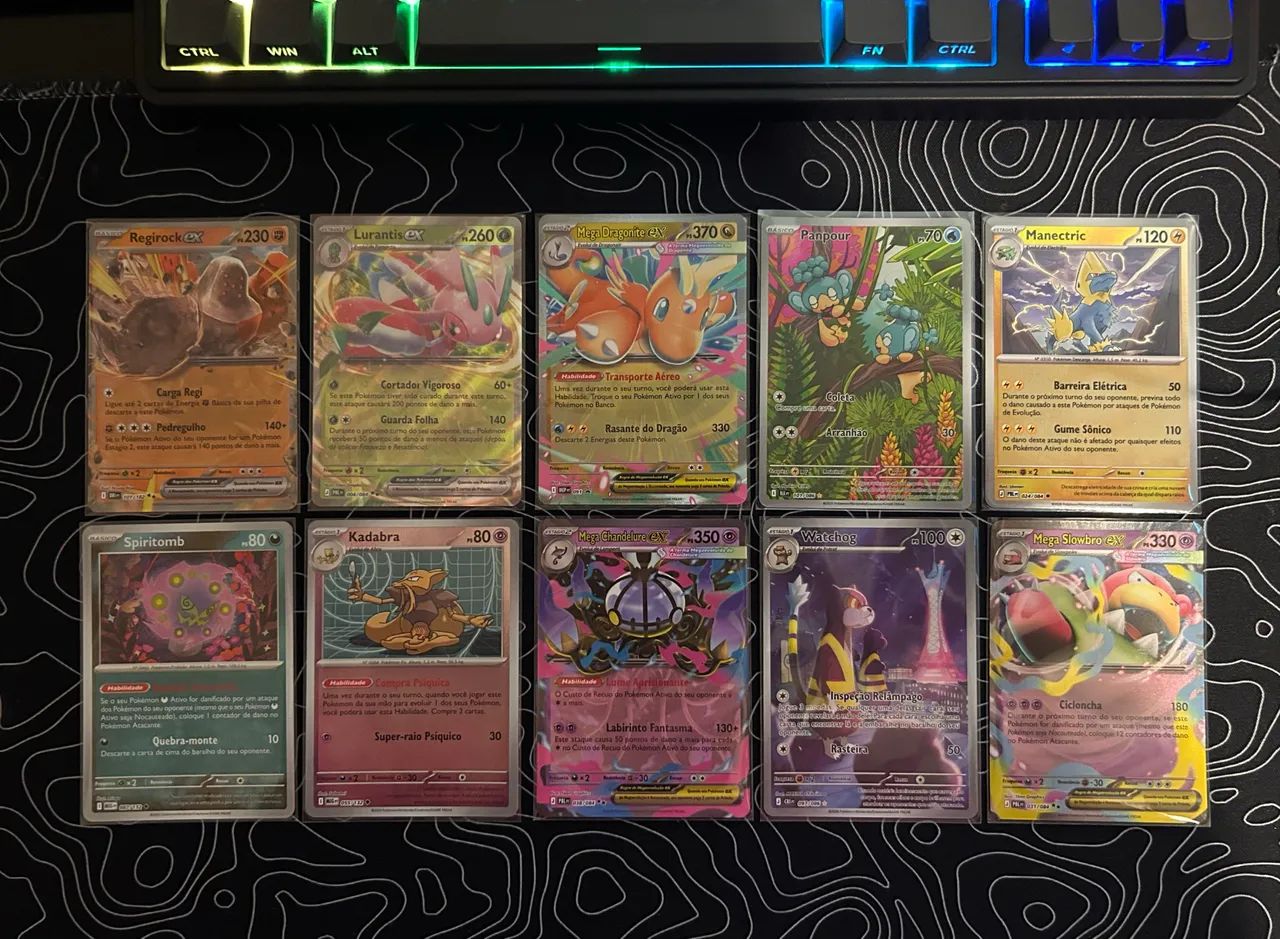 Cartas Pokemon TCG todas NM