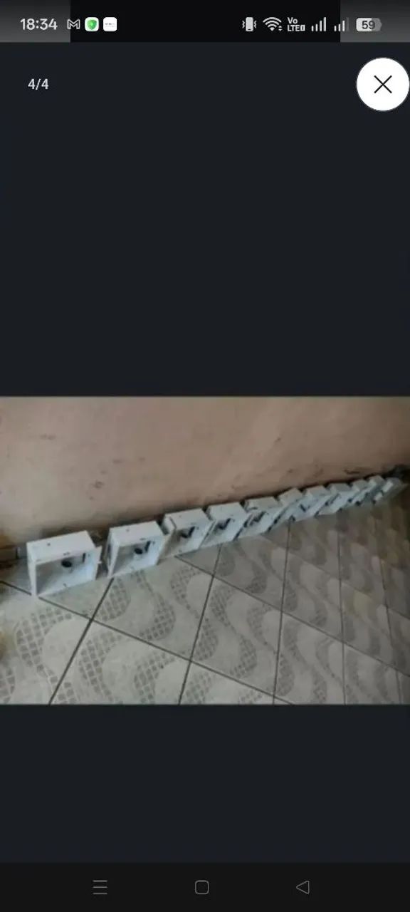 Luminária pendente com pingentes em vidro e plafons + spots - Foto 5