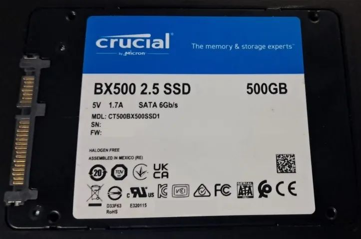 [Oportunidade] SSD Crucial BX500 500GB Sata 2.5". Últimas Unidades! - Foto 2