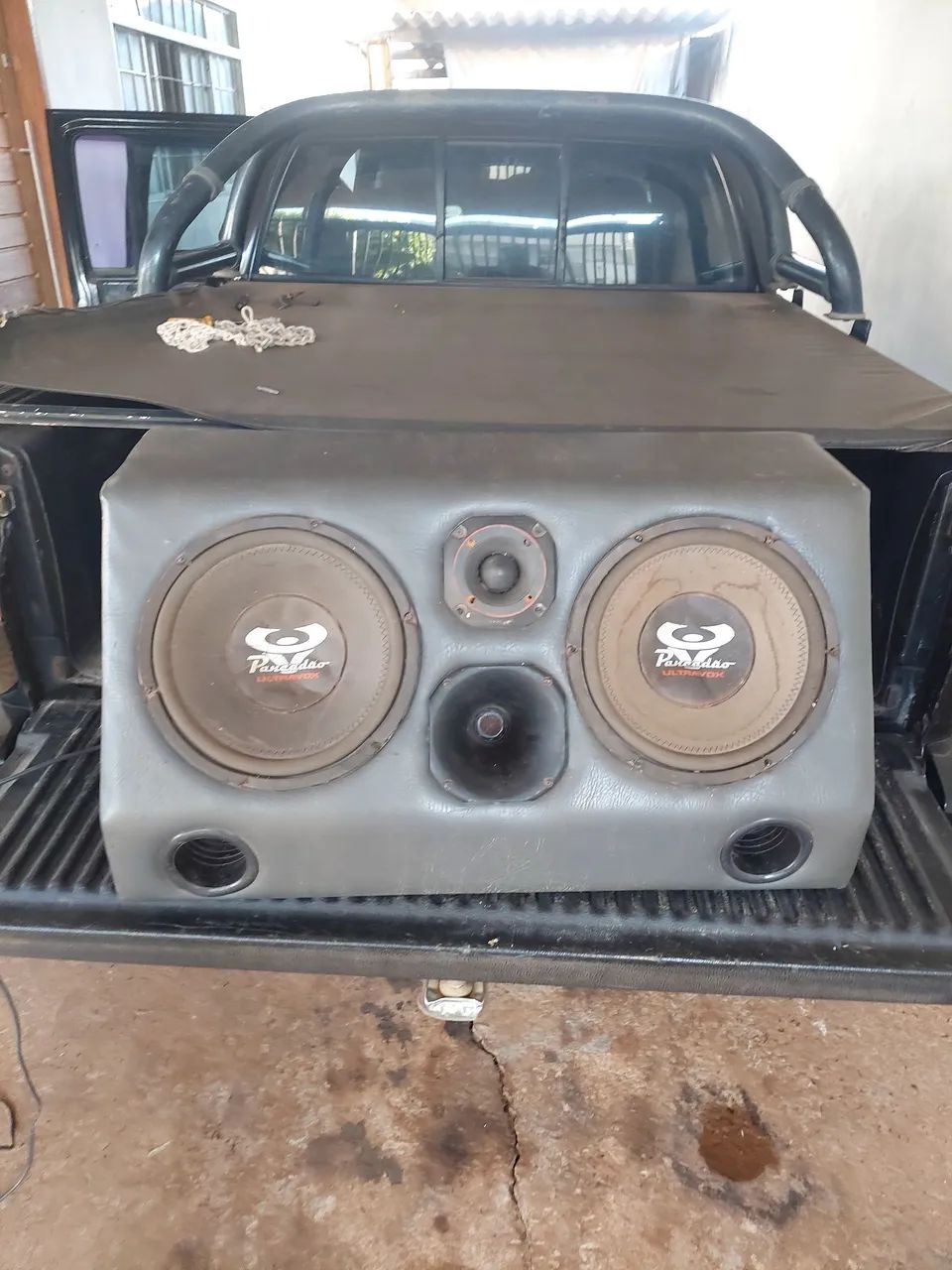 Caixa de som automotiva com 2 de 12 polegadas 1 corneta e 1 Twitter  - Foto 2