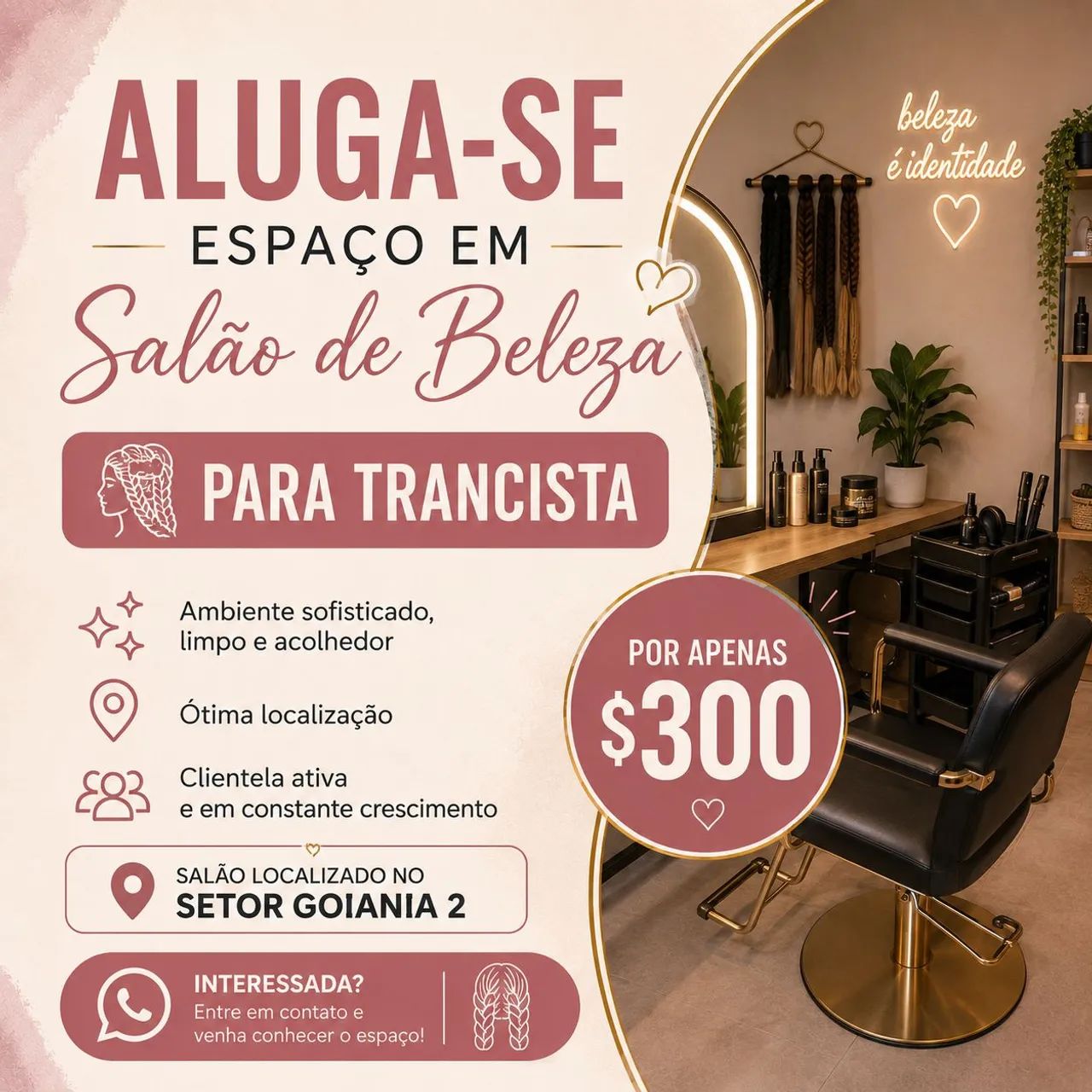 Aluga-se para trancista