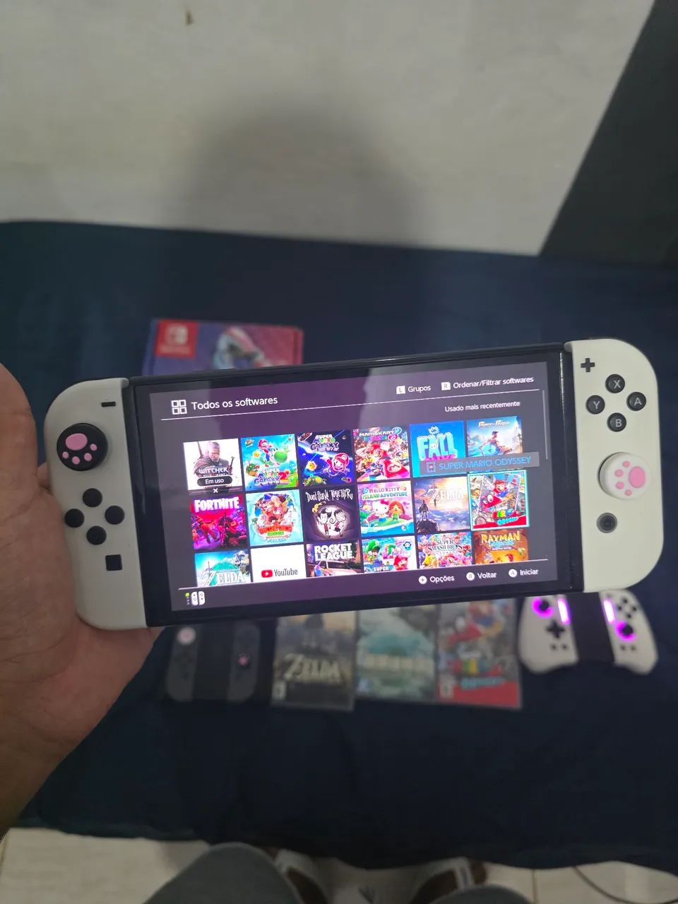 Nintendo Switch Oled + Jogos - Foto 2