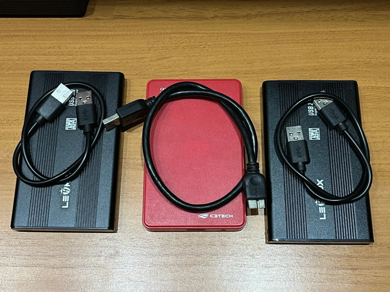 3 HDs externo de 1Tb