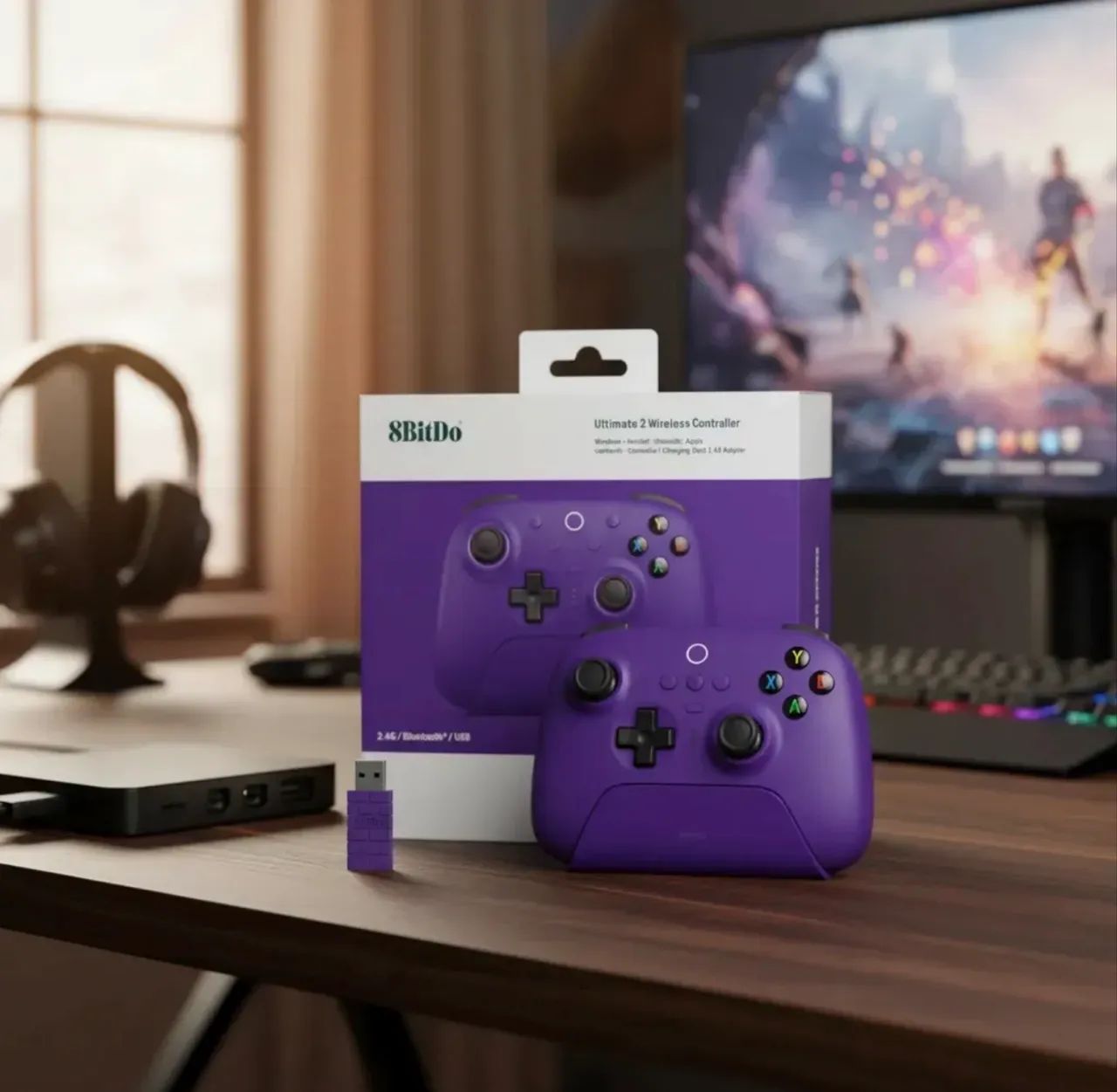 Controle 8bitdo Ultimate 2 Wireless Compatível Switch - Foto 3