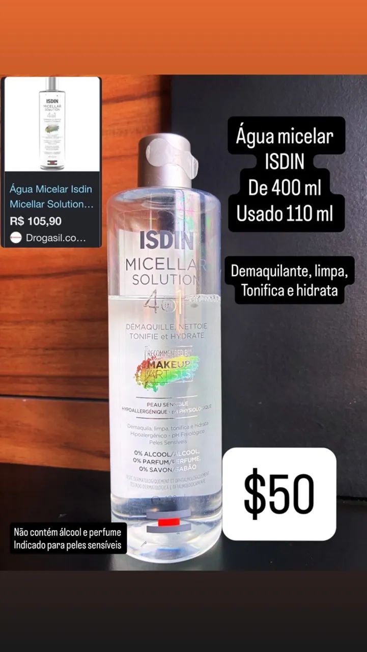 Água micelar ISDIN 