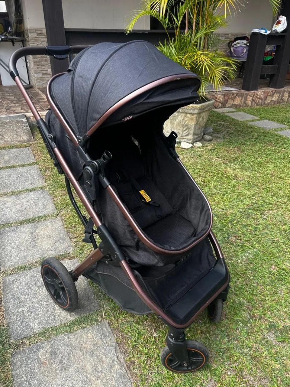 Carrinho com Bebê conforto Galzerano Zoe - Foto 2