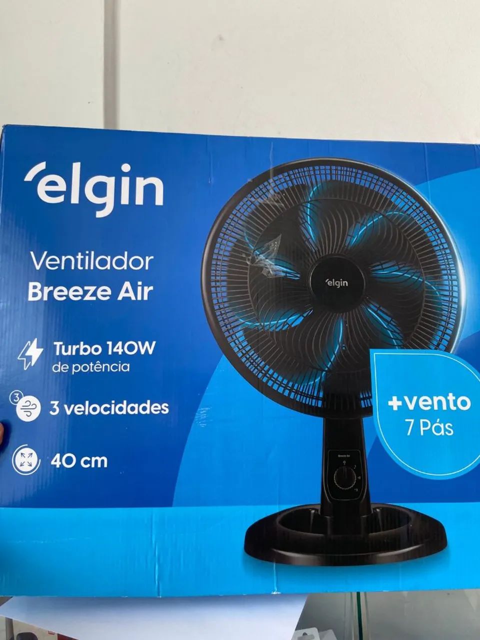 *Ventilador Breeze Air Turbo 140W 3 Velocidades 7 Pás 40 Cm Elgin* - Foto 2
