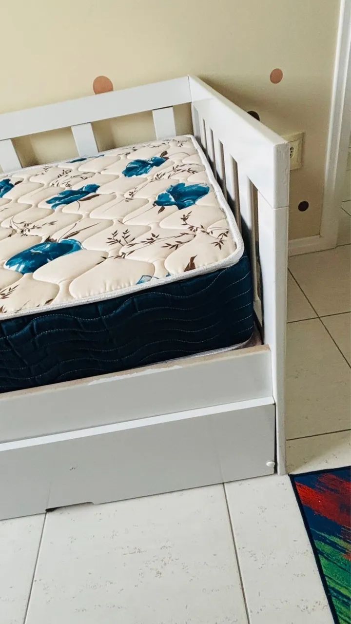 Cama Solteiro com cama auxiliar e colchões  - Foto 4