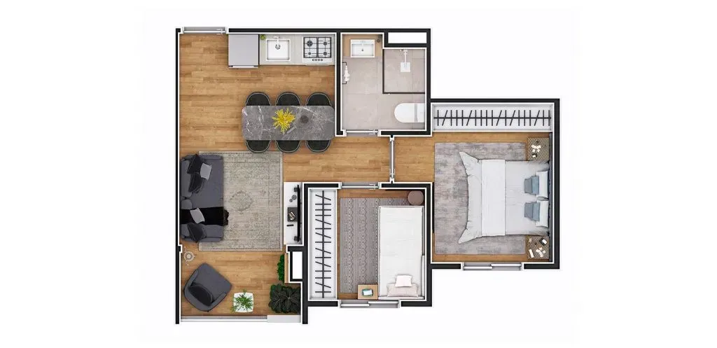 PLANTA 38m²
