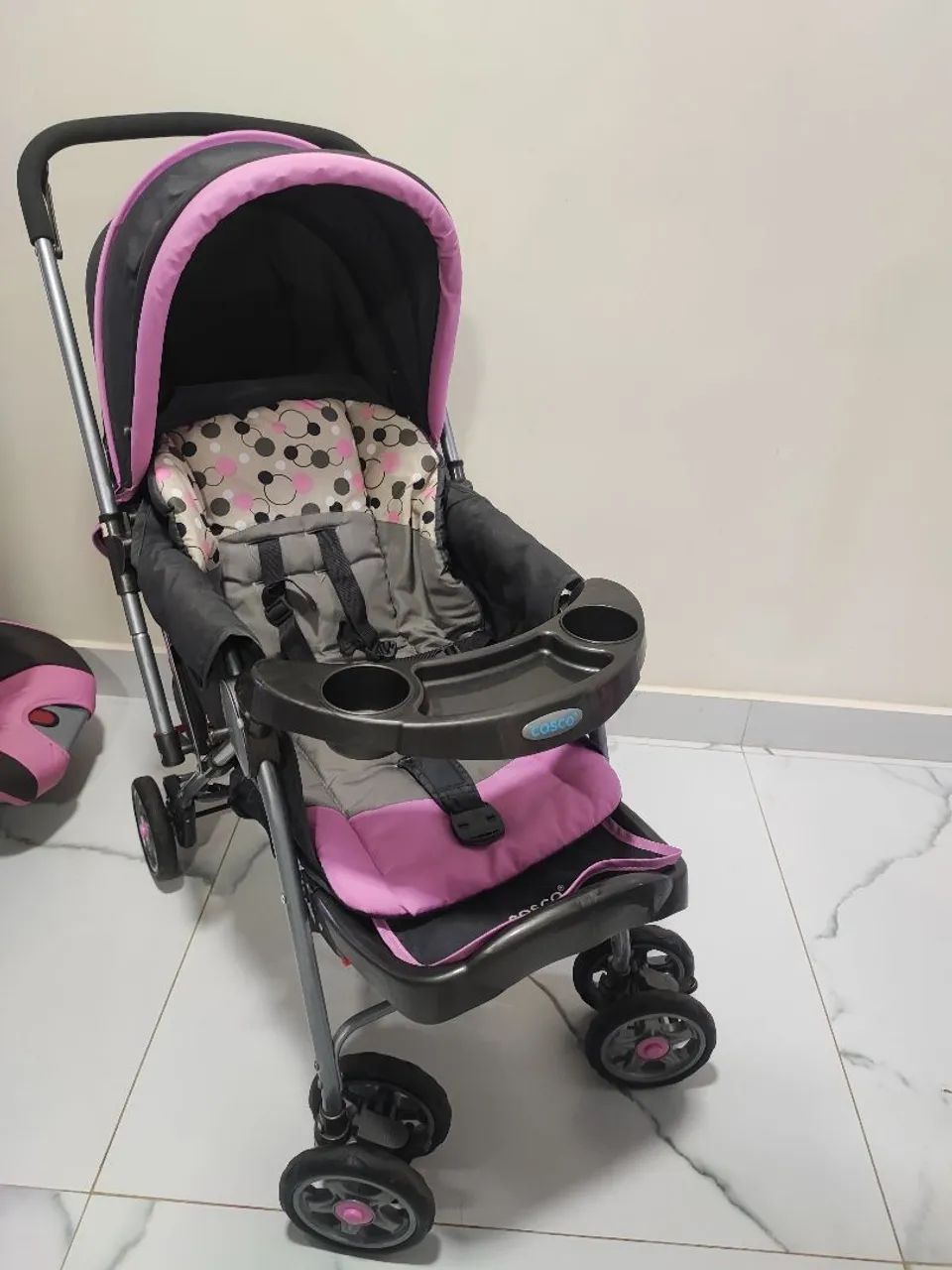Carrinho e bebê conforto Cosco Reverse  - Foto 2