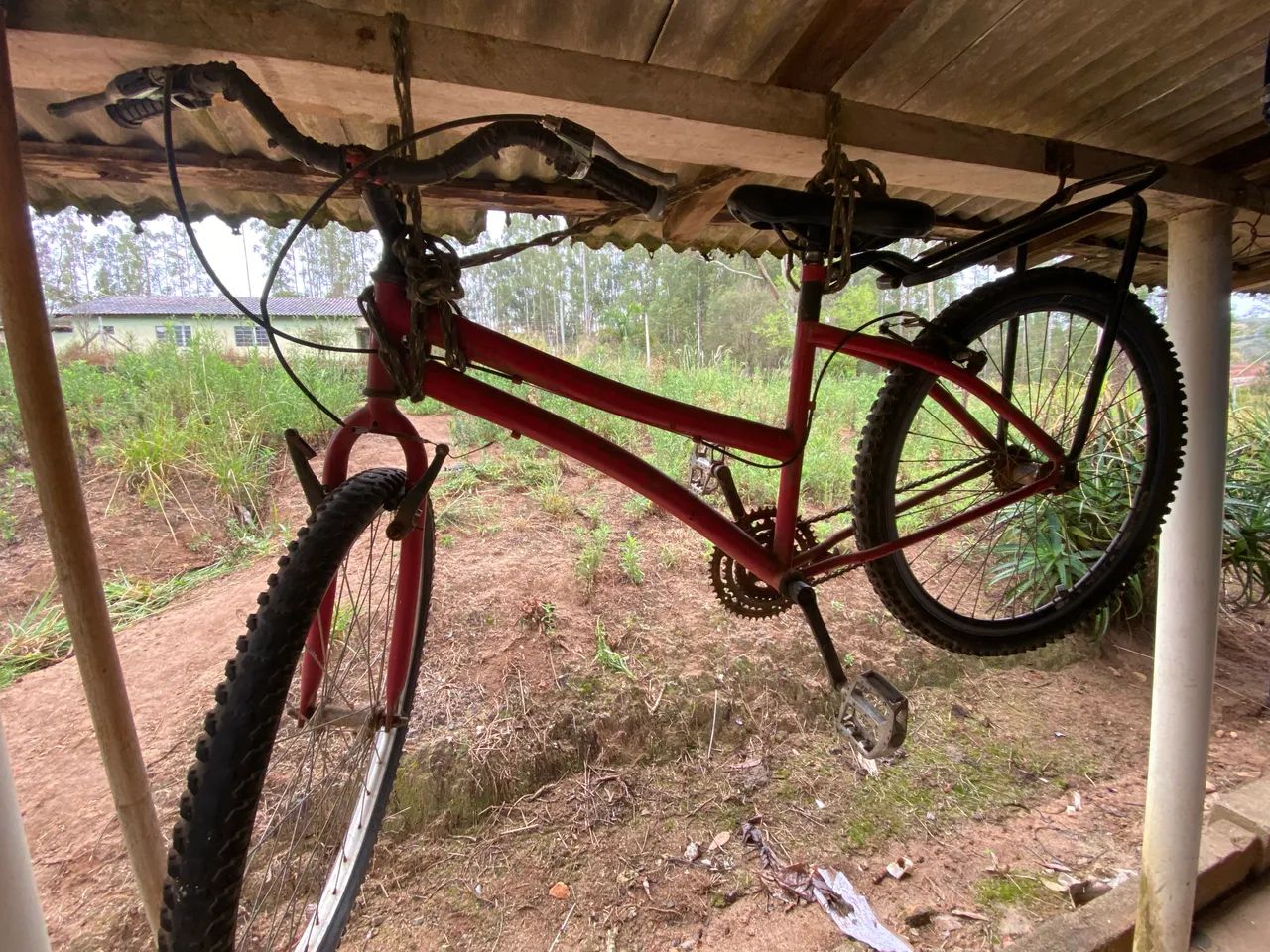 Bicicleta aro 26 vermelha  - Foto 2