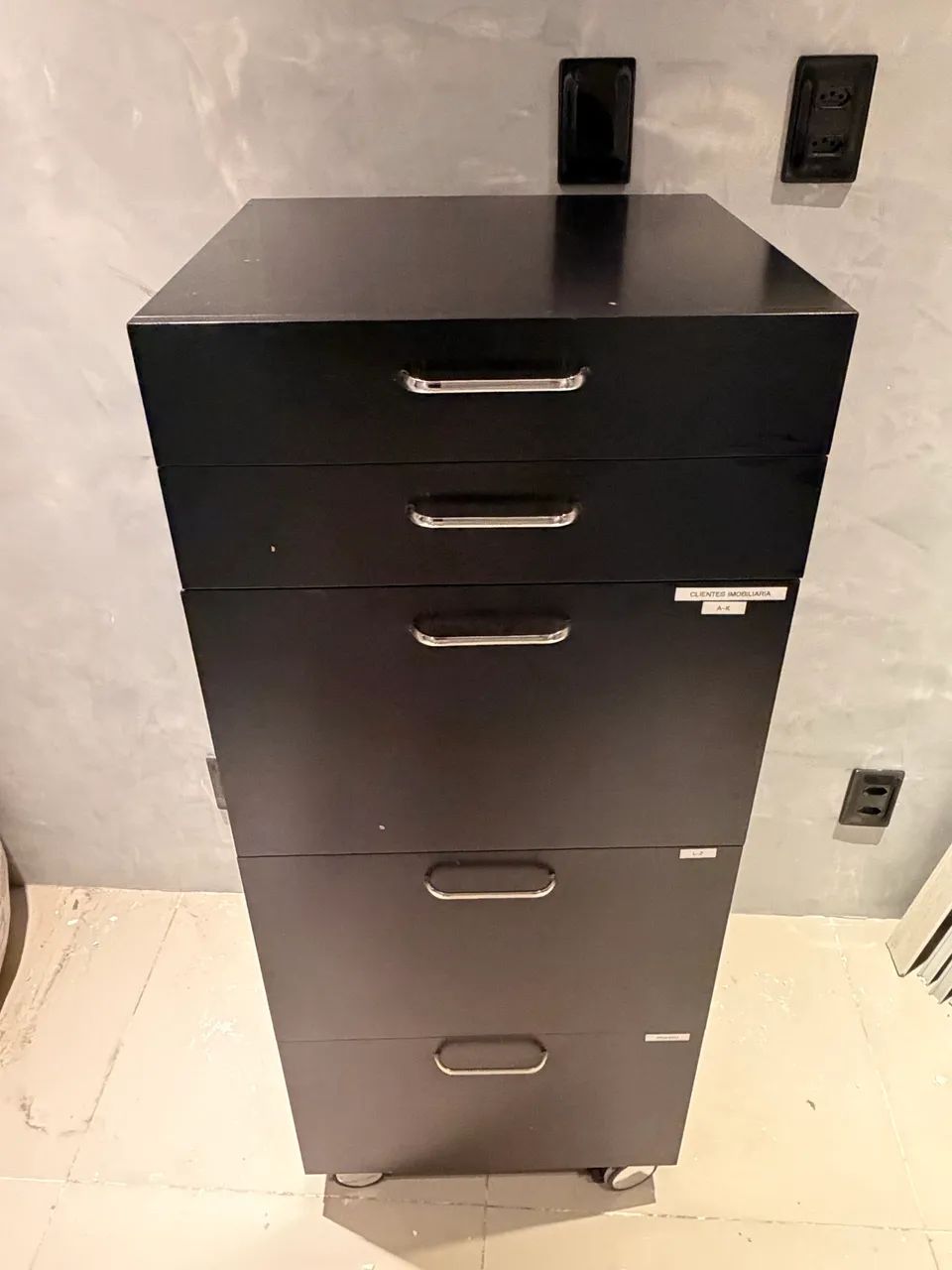 Armário gaveteiro preto  - Foto 4