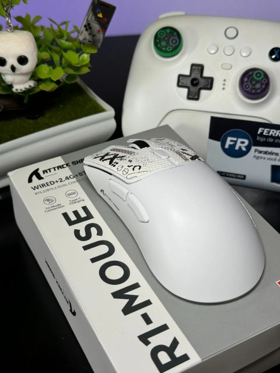 Mouse Gamer Attack Shark R1 Sem Fio - Foto 5