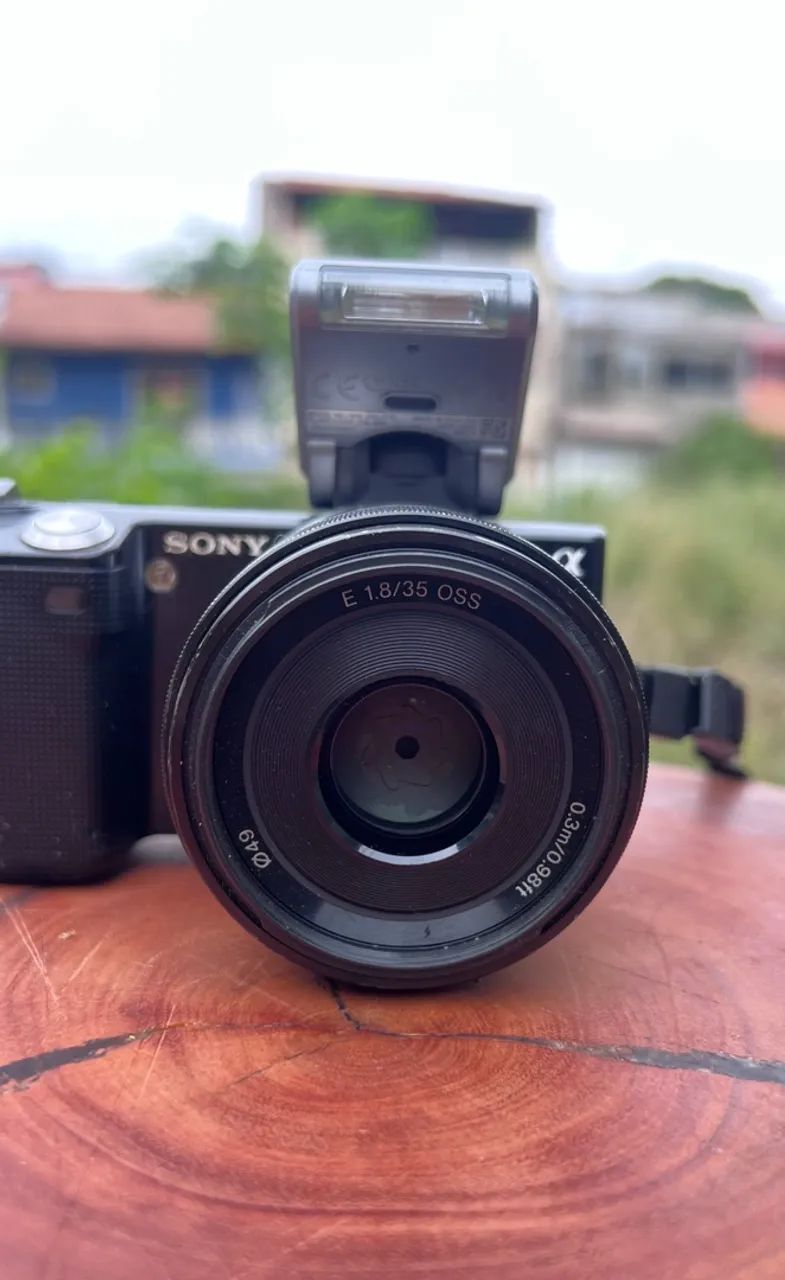 Sony Nex 5 - Com flash e grip  - Foto 2