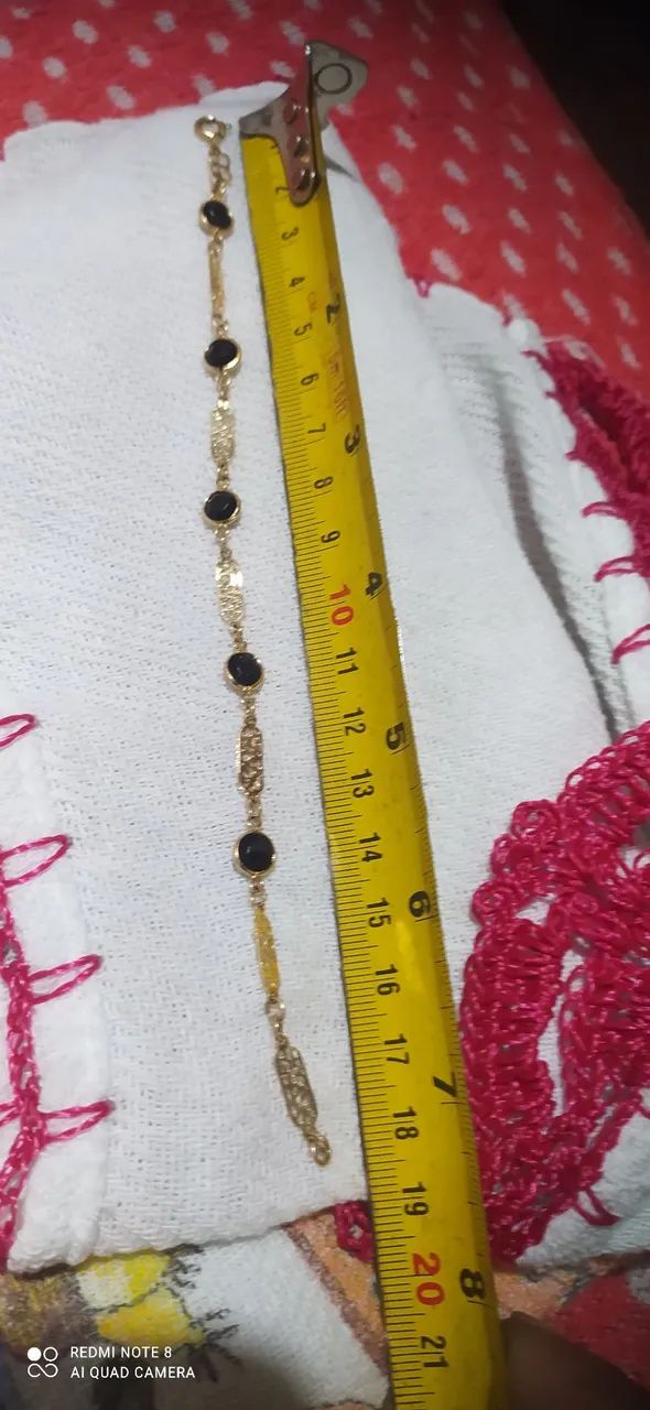 Pulseira banhado a ouro 24k feminina  - Foto 3