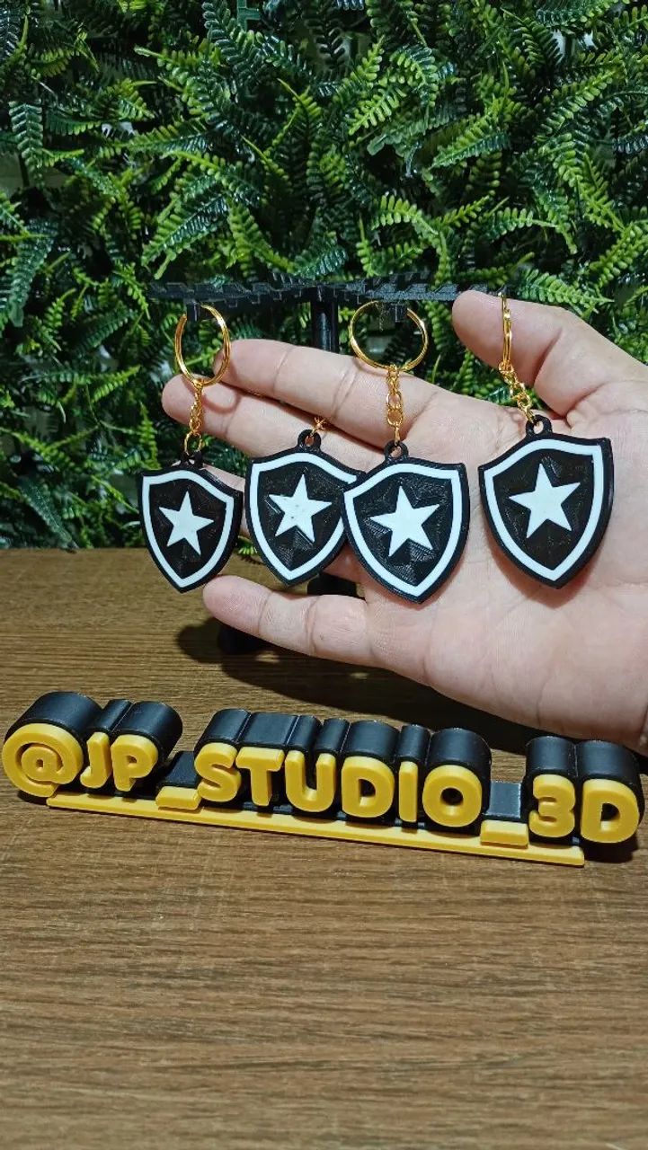 Kit 4 chaveiros do Botafogo