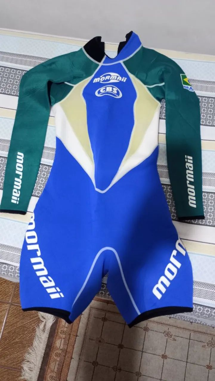 Roupa de neoprene Mormaii, short john Mormaii, roupa de borracha Mormaii juvenil 
