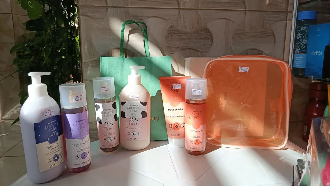 Produtos natura preços variados
