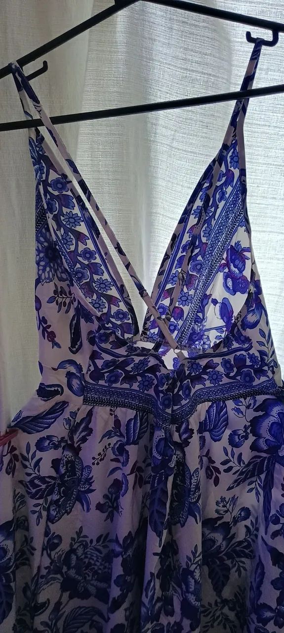 Vestido azul  longo 