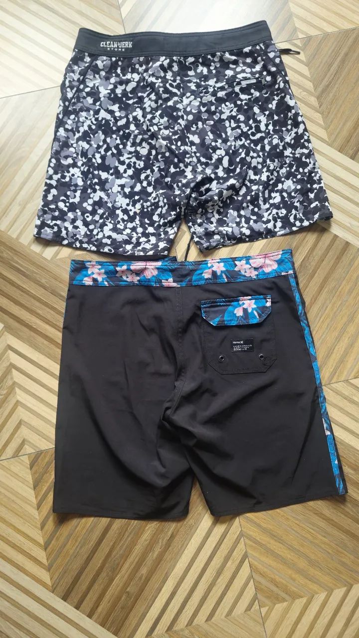2 bermudas tam 40 hurley e clean e jerk store - Foto 2