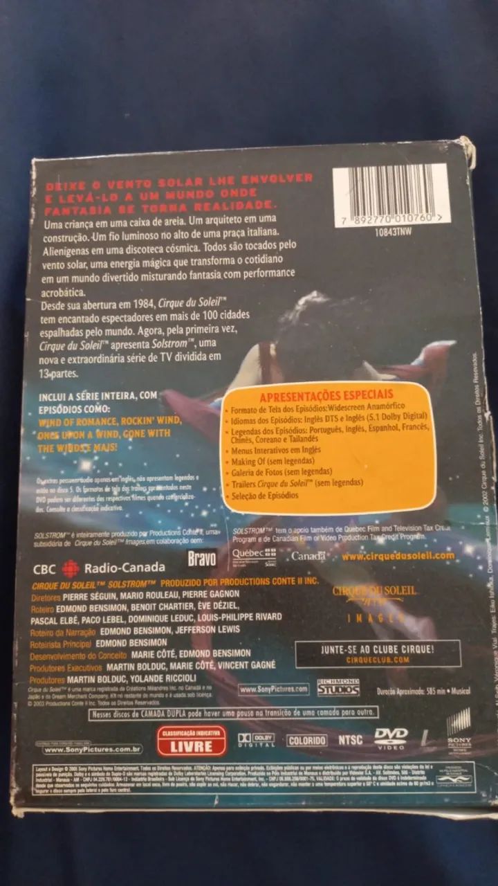DVD box Cirque du Soleil - Solstrom - Foto 4
