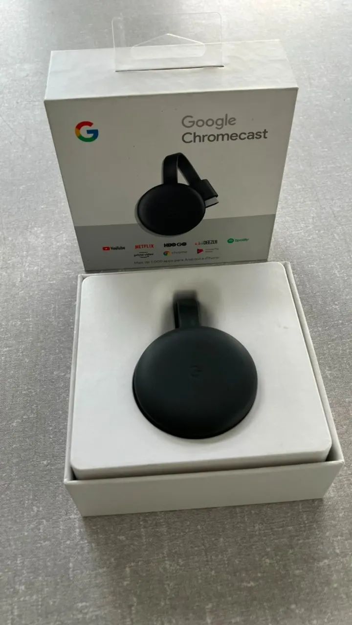 Chromecast 3ª geração muito novo