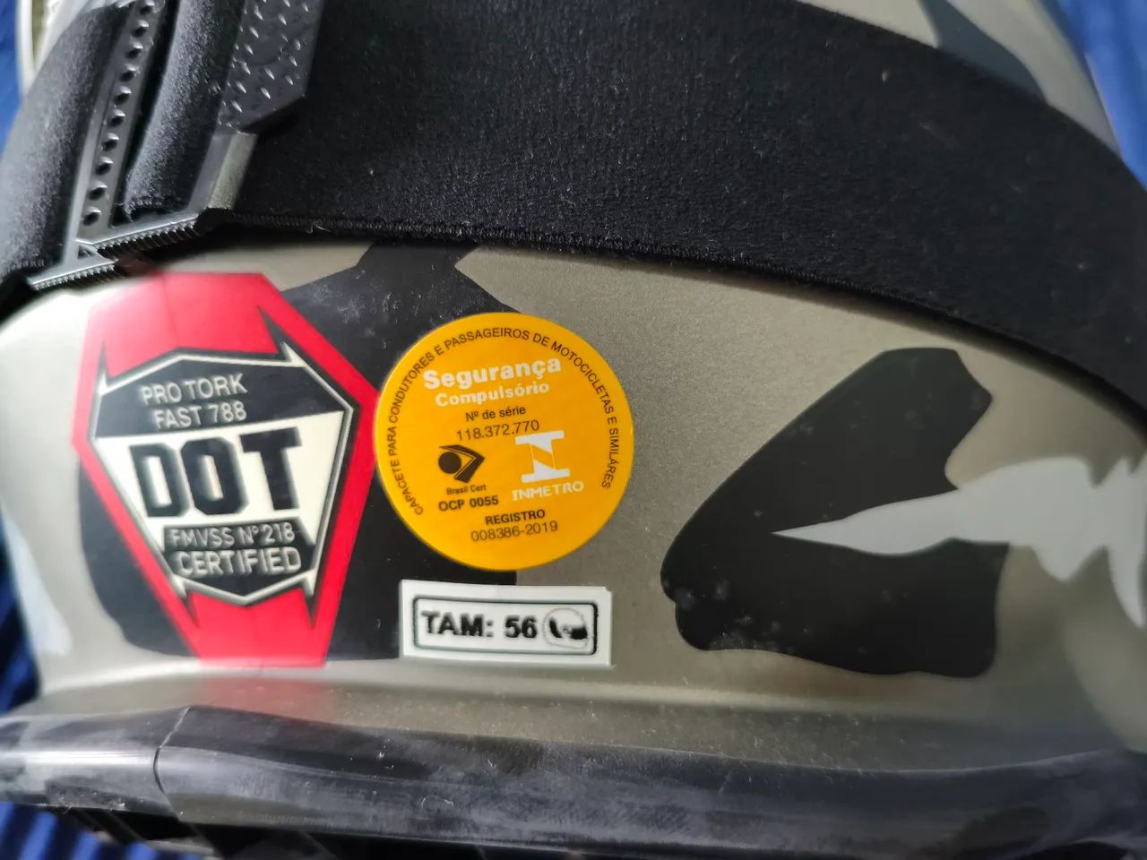Capacete protork tamanho 56 e ocolus 100% - Foto 3