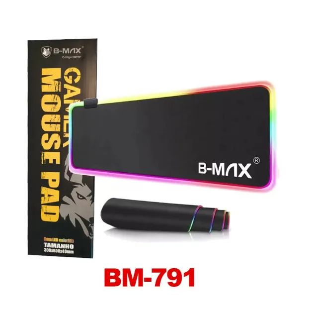 Mouse Pad Gamer Grande Led RGB 80x30cm  B-max
