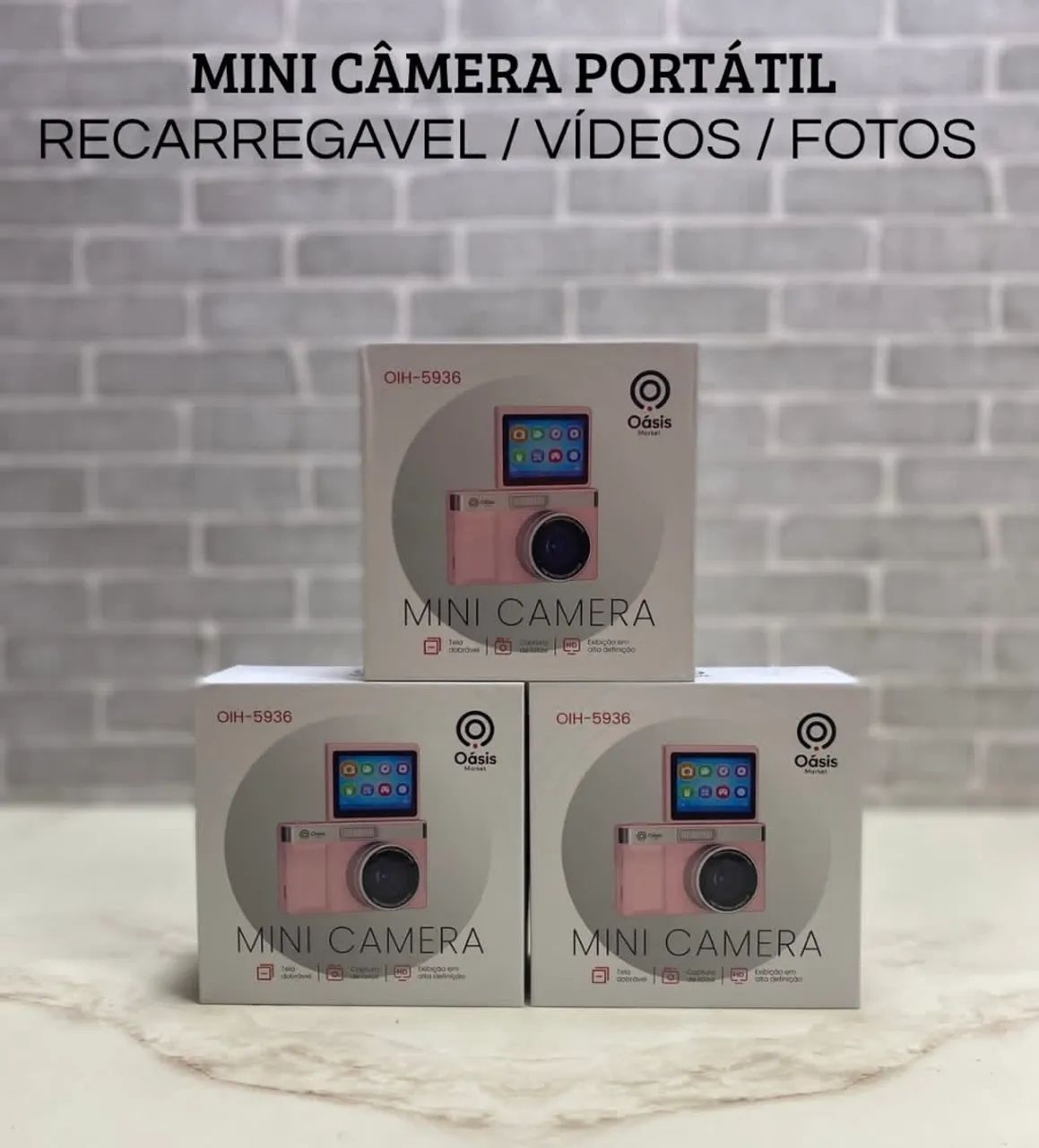 Mini Câmera Portátil Oásis OIH-5936