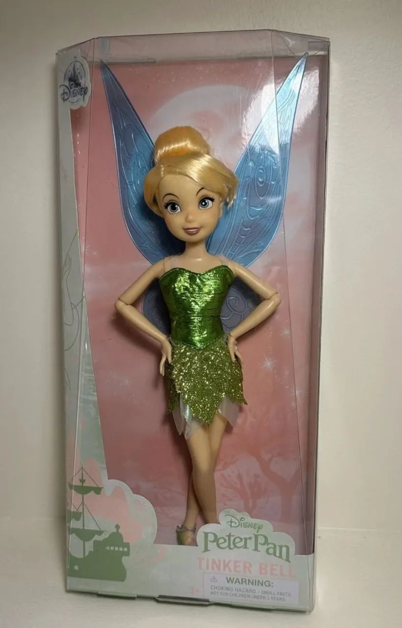 BONECA BARBIE TINKERBELL DISNEY STORE NOVA LACRADA 