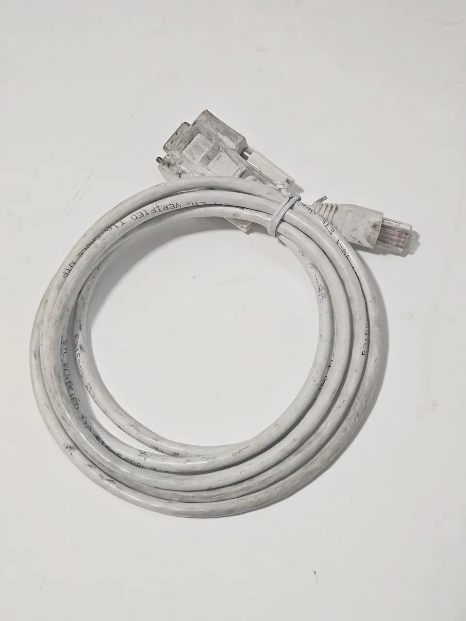 Cabo Console Cisco DB9 Fêmea Para RJ45 Azul