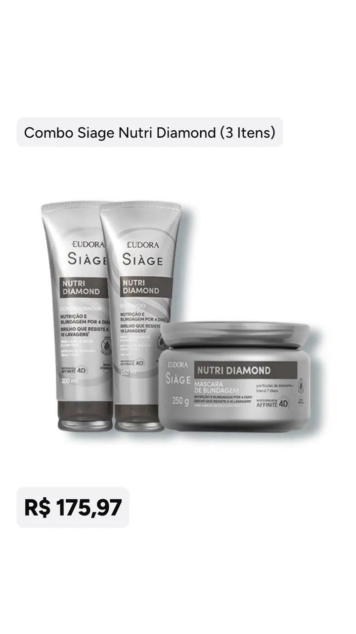 Kit Siage Nutri Diamond 