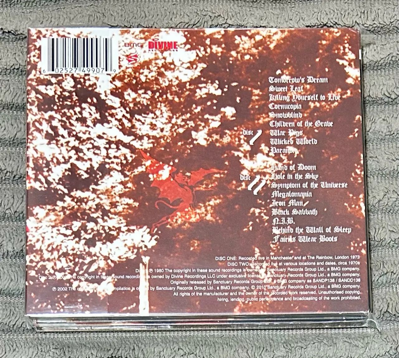 Black Sabbath - Past Live CD Duplo Digipack Importado - CDs, DVDs