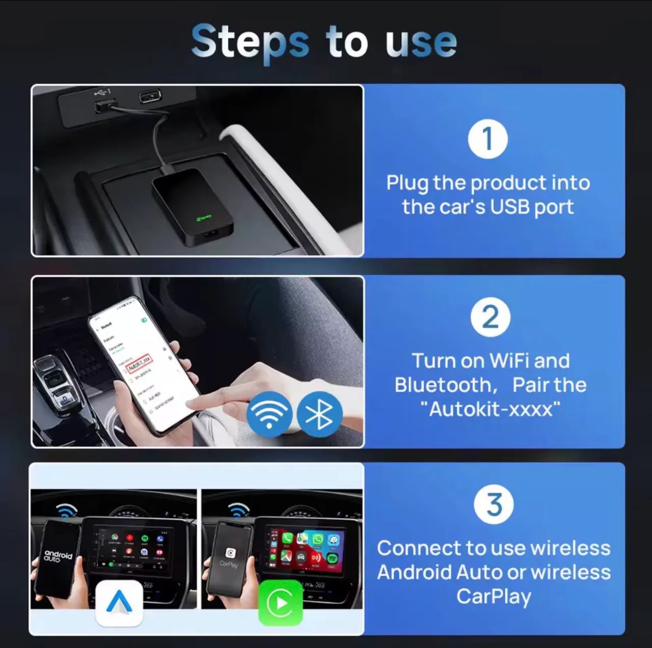 CarPlay & Android Auto Wireless  - Foto 3
