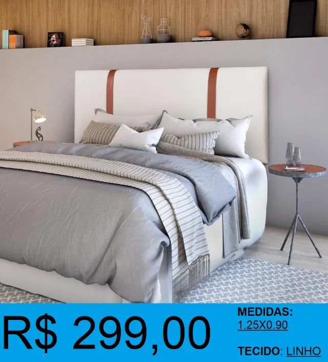 CABECEIRA SOLTEIRO = PRONTA ENTREGA - Foto 2