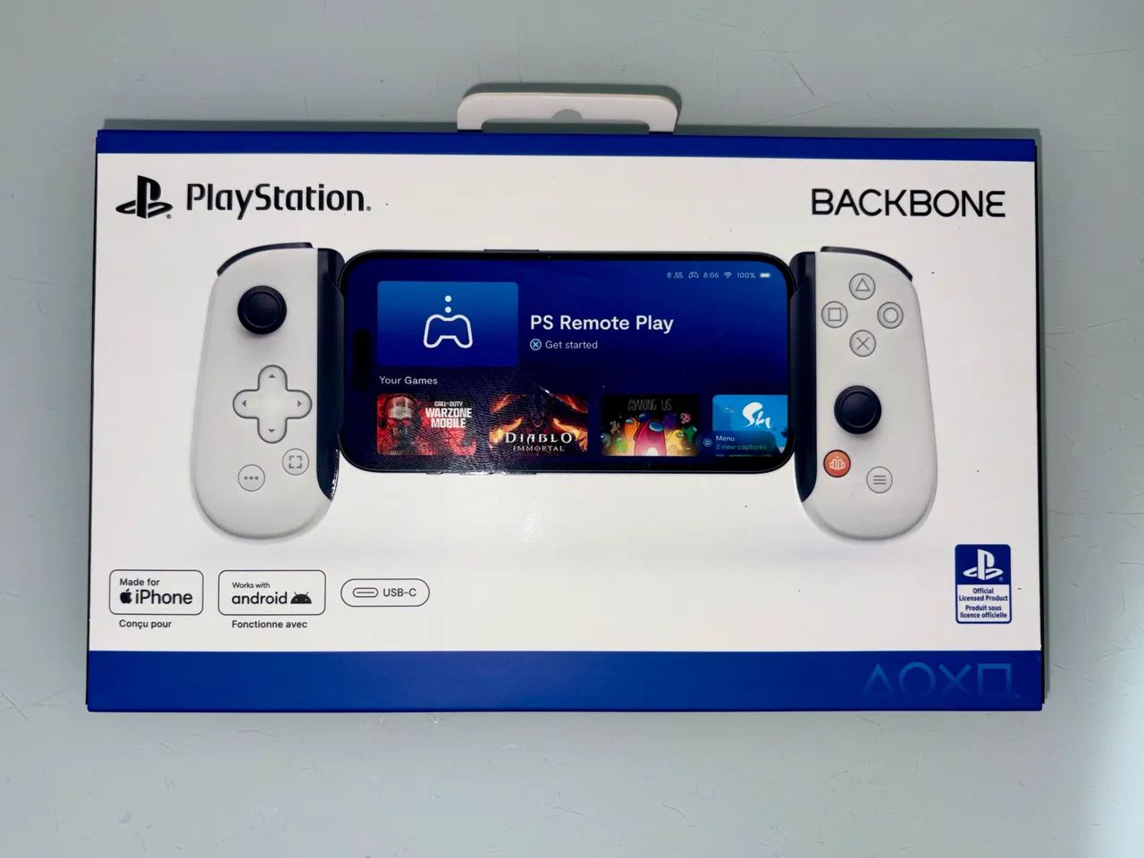 BACKBONE One PlayStaion 2nd Gen USB-C 白 Backbone One PlayStation Edition USB-C White 2ª Geração | Shopee