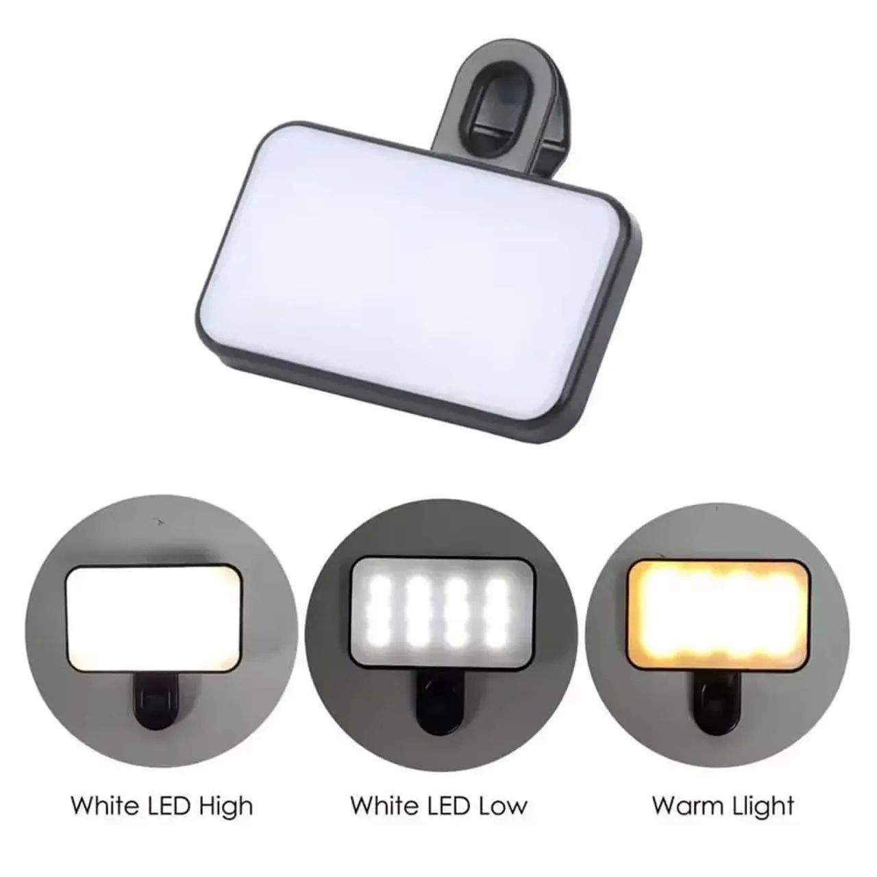 Mini Luz de preenchimento portátil para selfie - Foto 3