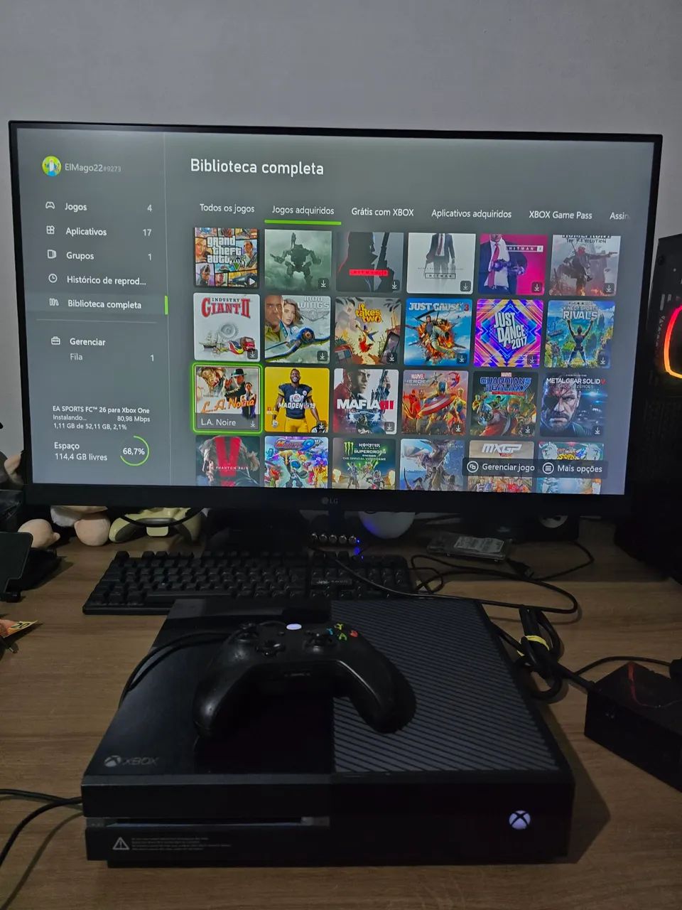 Xbox One + Conta com vários jogos - Foto 4