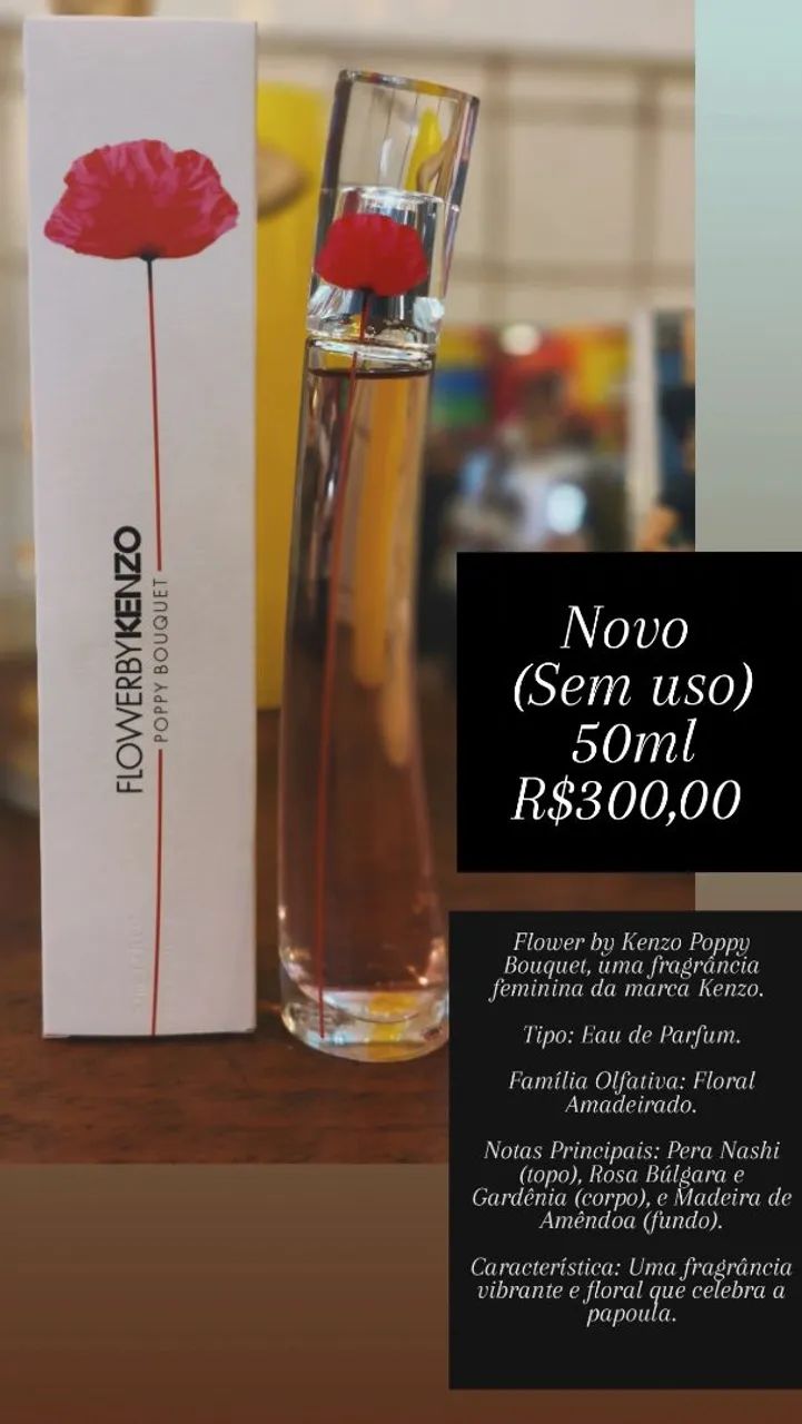 Perfume Flower by Kenzo Poppy Bouquet da marca Kenzo.(Novo nunca usado) 