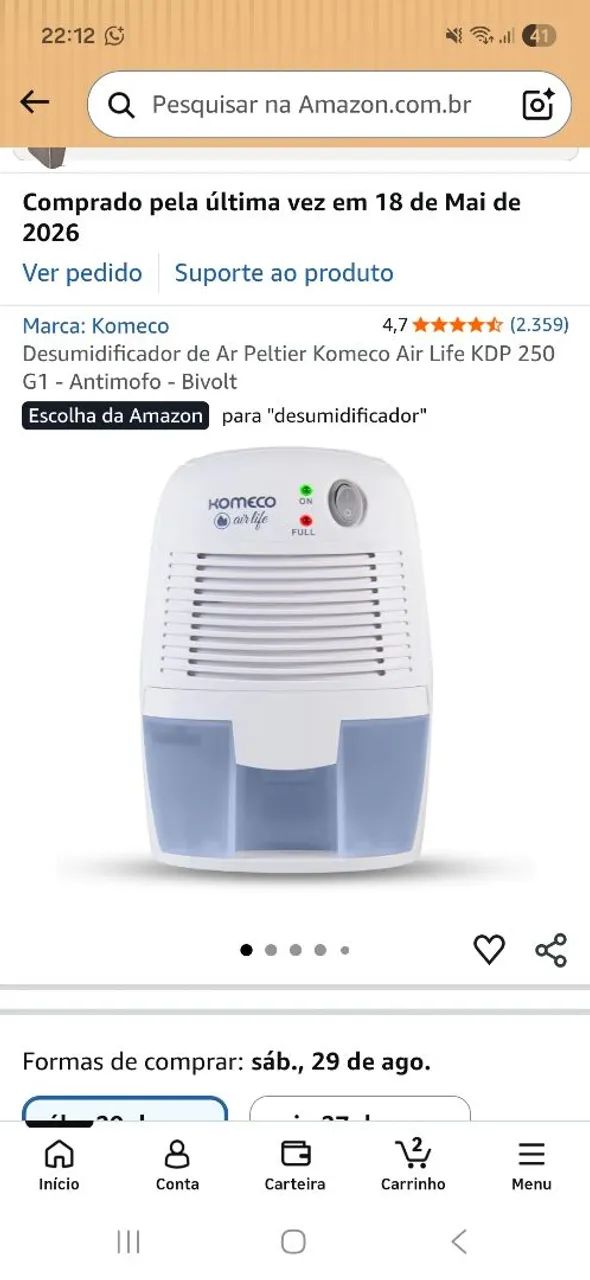 DESUMIDIFICADOR DE AR
