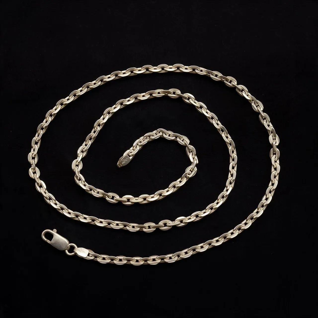 Corrente de prata 950 elo cadeado 4mm - Foto 4